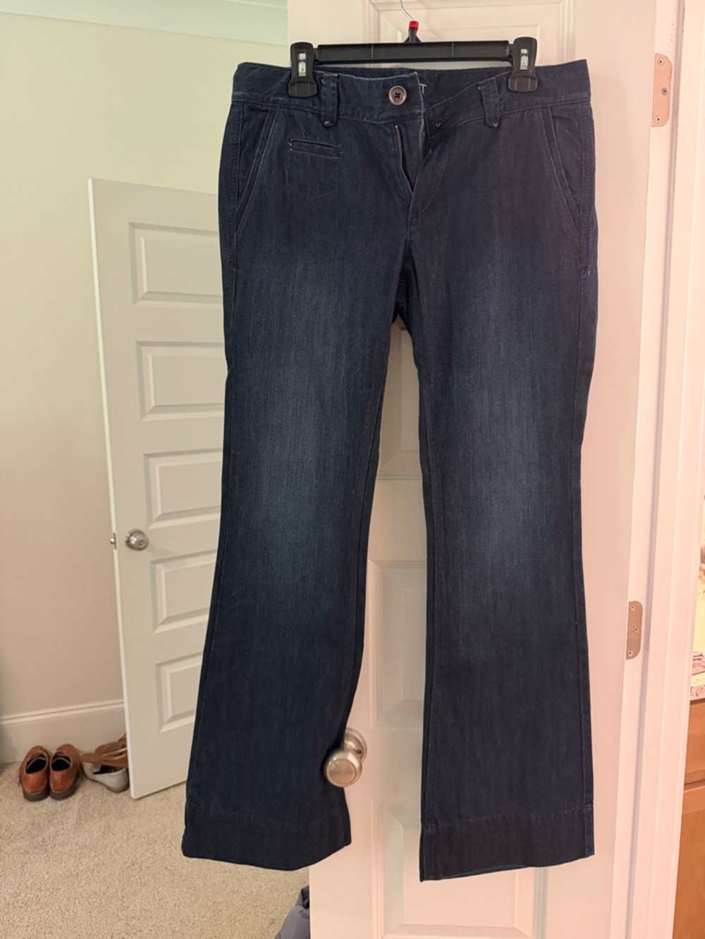 LOFT Indigo Wide Leg Flare Jeans
